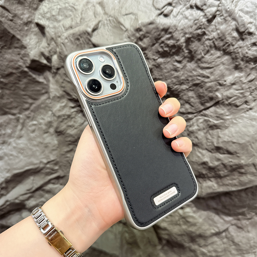 Electroplated Chrome PU Leather Phone Case (3)