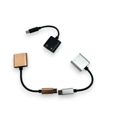 CoverVilla Type-C Audio Adapter – 2-in-1 Splitter for Charging & Music