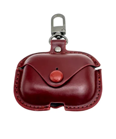 CoverVilla leather AirPods case – Premium snap-lock pouch