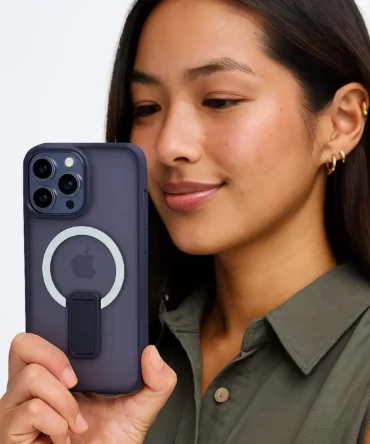 CoverVilla MagStand iPhone 15 Max Pro Case β Matte Finish with Kickstand