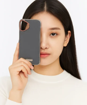 CoverVilla Luxe Edge iPhone Case Premium Finish - Grey, iPhone 15 Plus