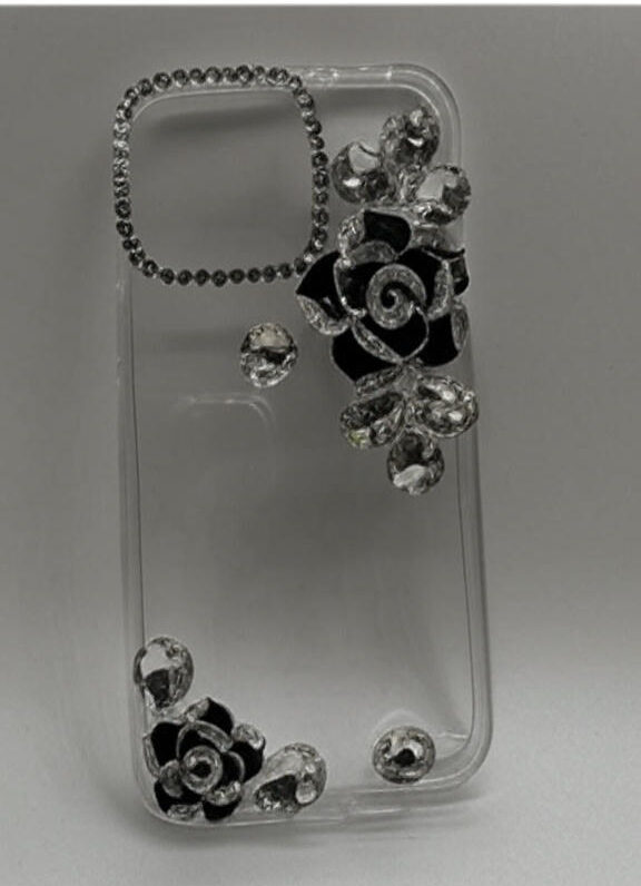 Luxury Rose Rhinestone Phone Case